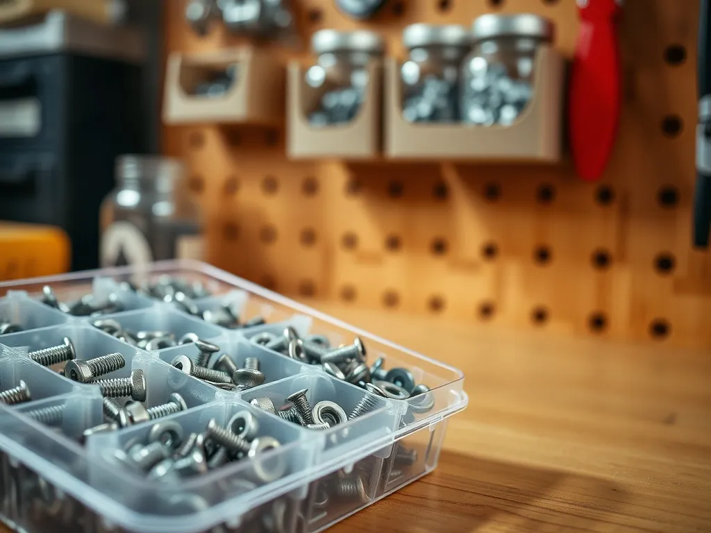 Organizacja śrub i drobnych elementów w warsztacie - pomysły