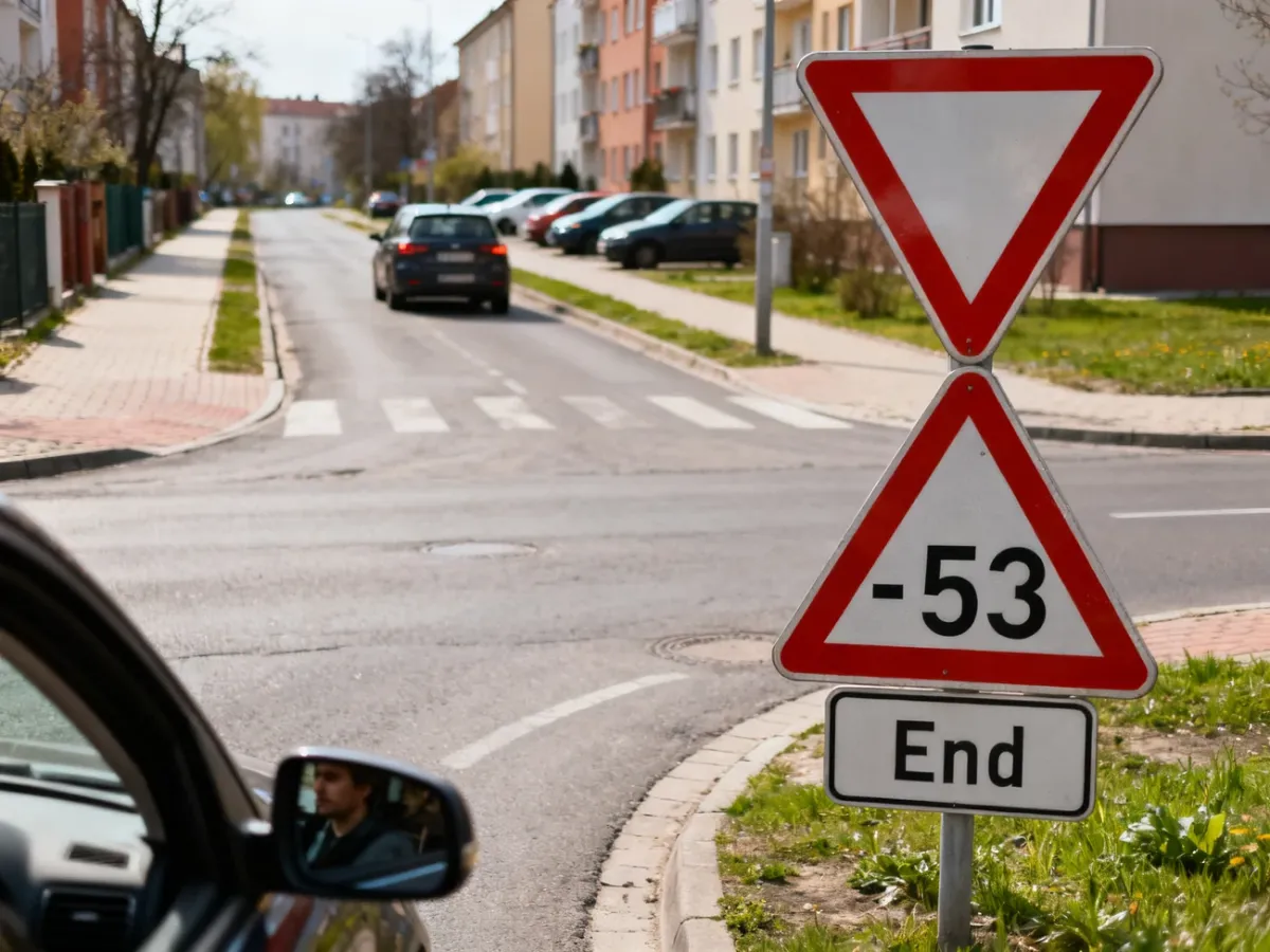 Wyjazd ze strefy ruchu na drogę publiczną